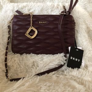 DKNY Crossbody purse in Wine NWT